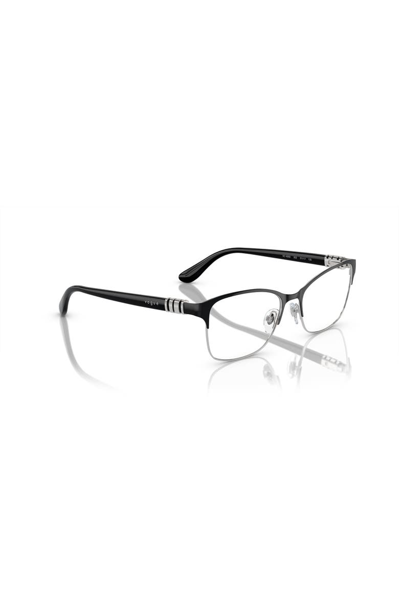 Vogue Eyewear 51mm Rectangle optical glasses, Alternate, color, Black