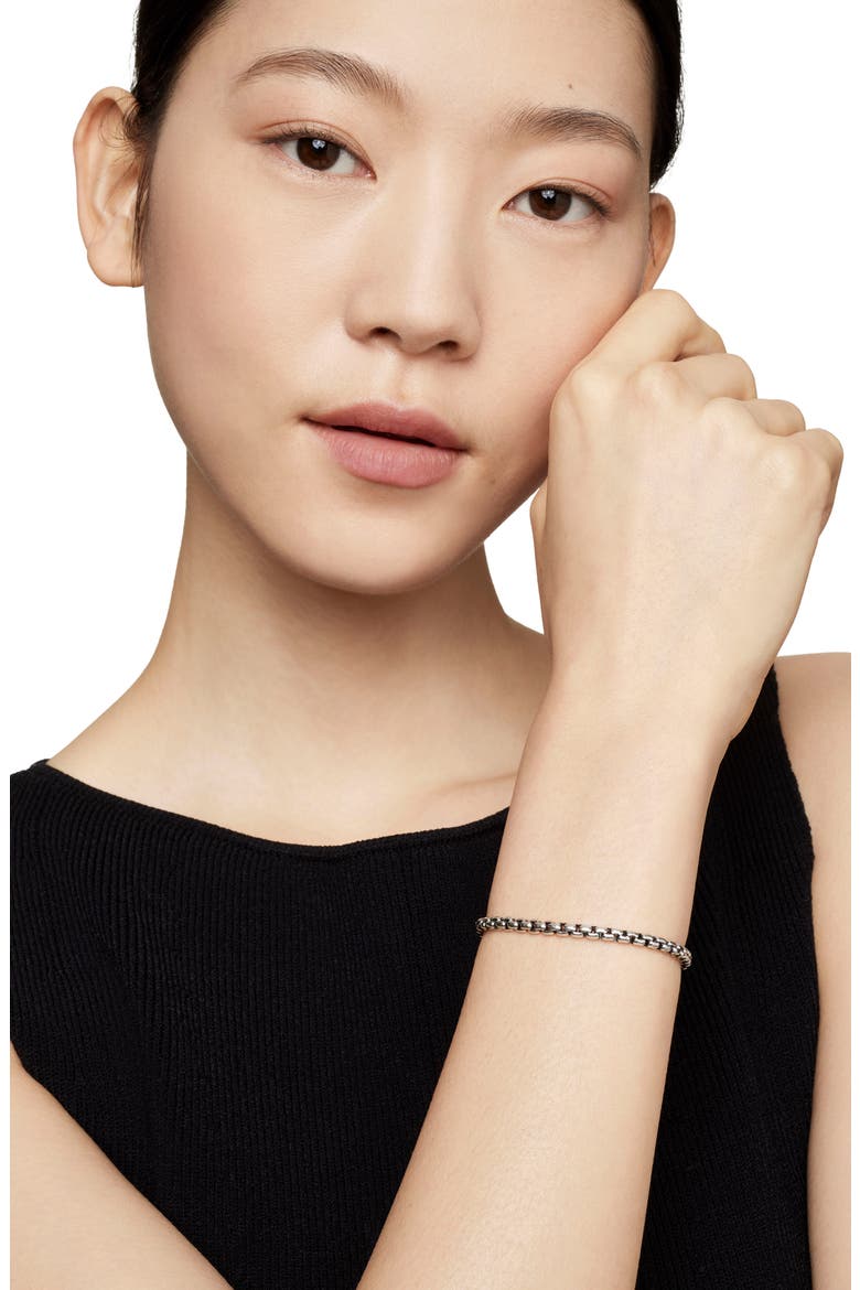 Bel Aire Collection® Sterling Silver Bracelet with 14K Yellow Gold, 4mm, Alternate, color, SILVER/ GOLD