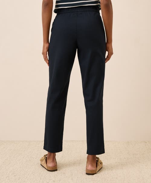 Pact Organic Cotton Daily Twill Drawstring Pant In Blue