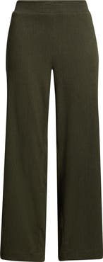 AK ANNE KLEIN Crinkle Ankle Wide Leg Pants