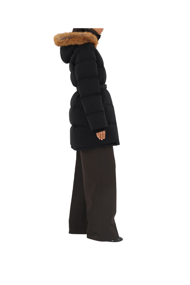 Nylon Puffer Coat, Alternate, color, Black/snug