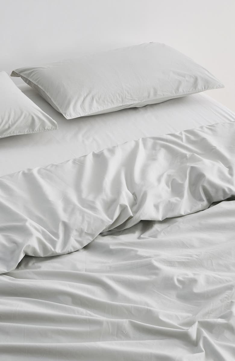 Verlee Cotton Percale Set of 2 Standard Shams, Alternate, color, Glacier