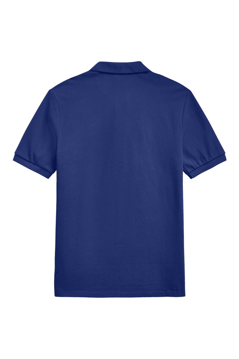 Kids' Solid Cotton Piqué Knit Polo, Alternate, color, BLUE