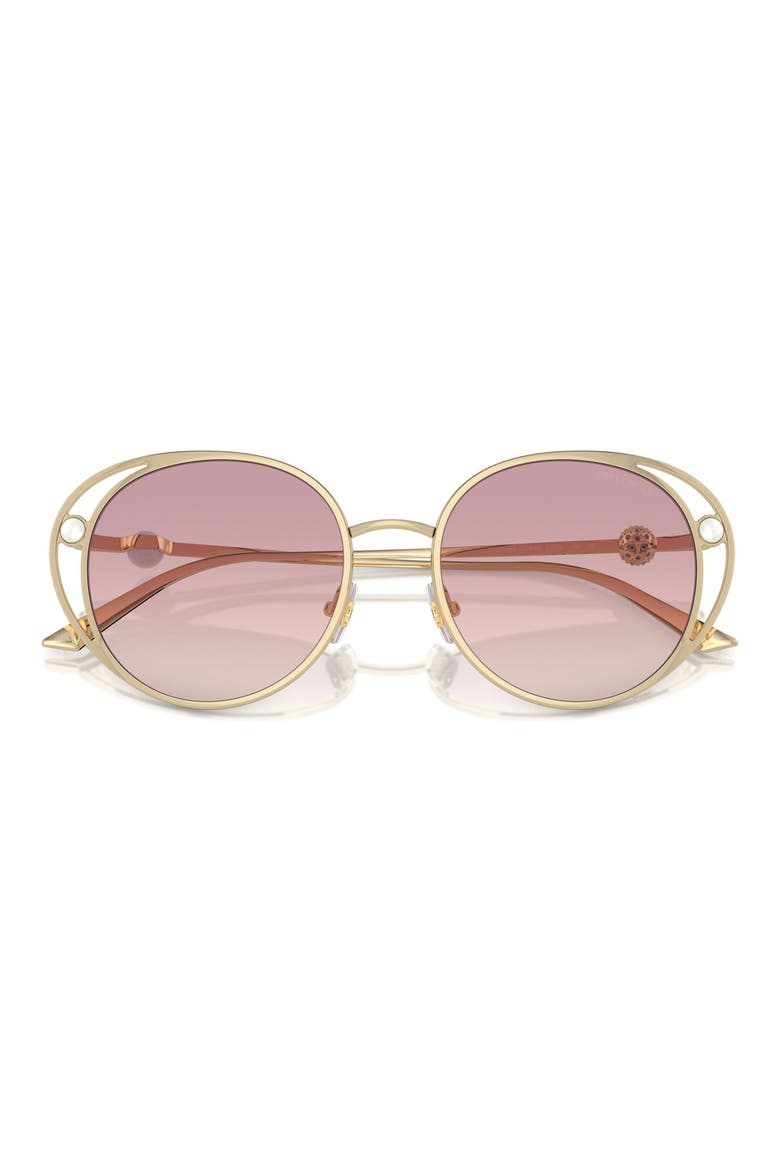 53mm Oval Sunglasses, Alternate, color, BROWN