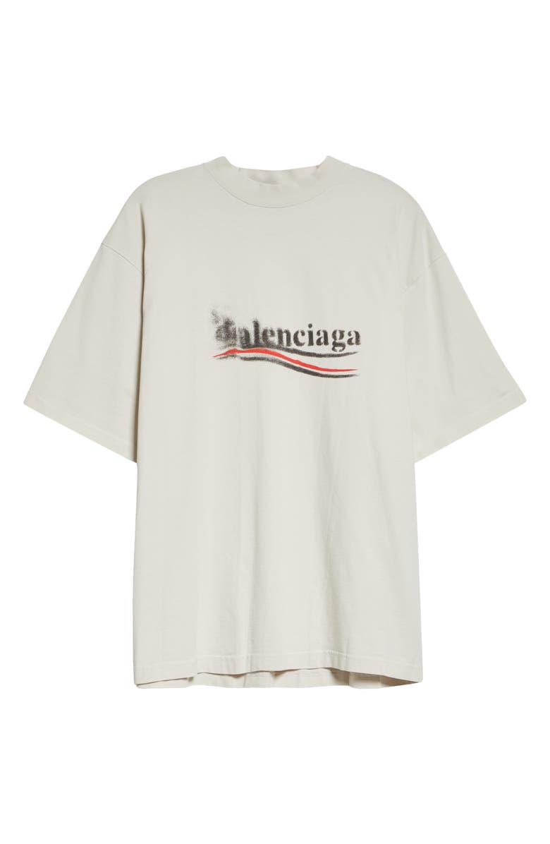 Balenciaga Political Stencil Logo Graphic T-Shirt, Main, color, 