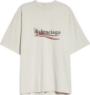 【BALENCIAGA】 Political Stencil フーディ Balenciaga: Black Political Stencil Hoodie | SSENSE