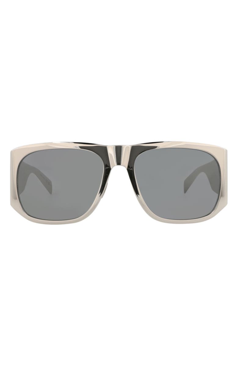 Saint Laurent 58mm Square Sunglasses, Main, color, 