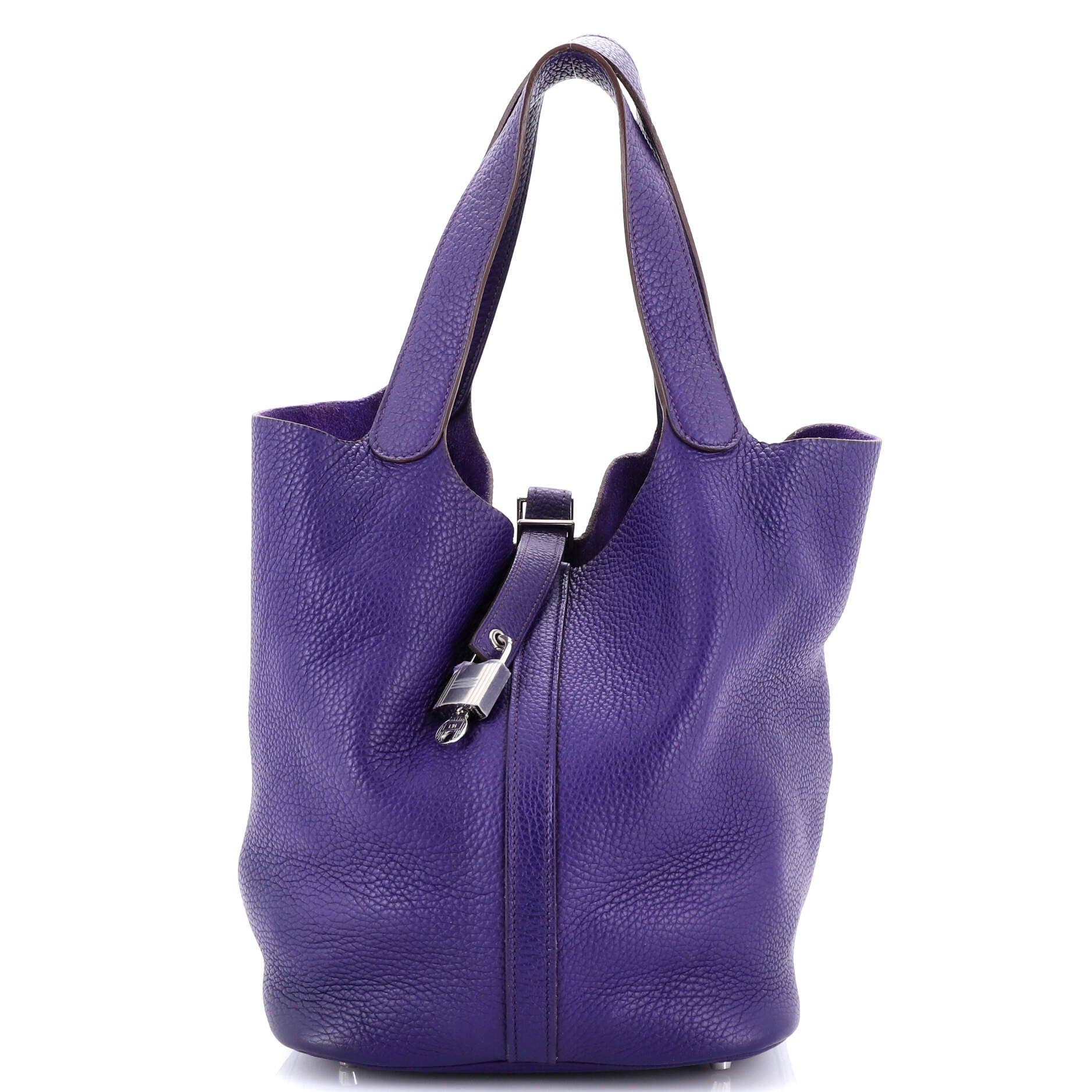 Pre-Owned Hermes Picotin Lock Bag Clemence GM, Main, color, 