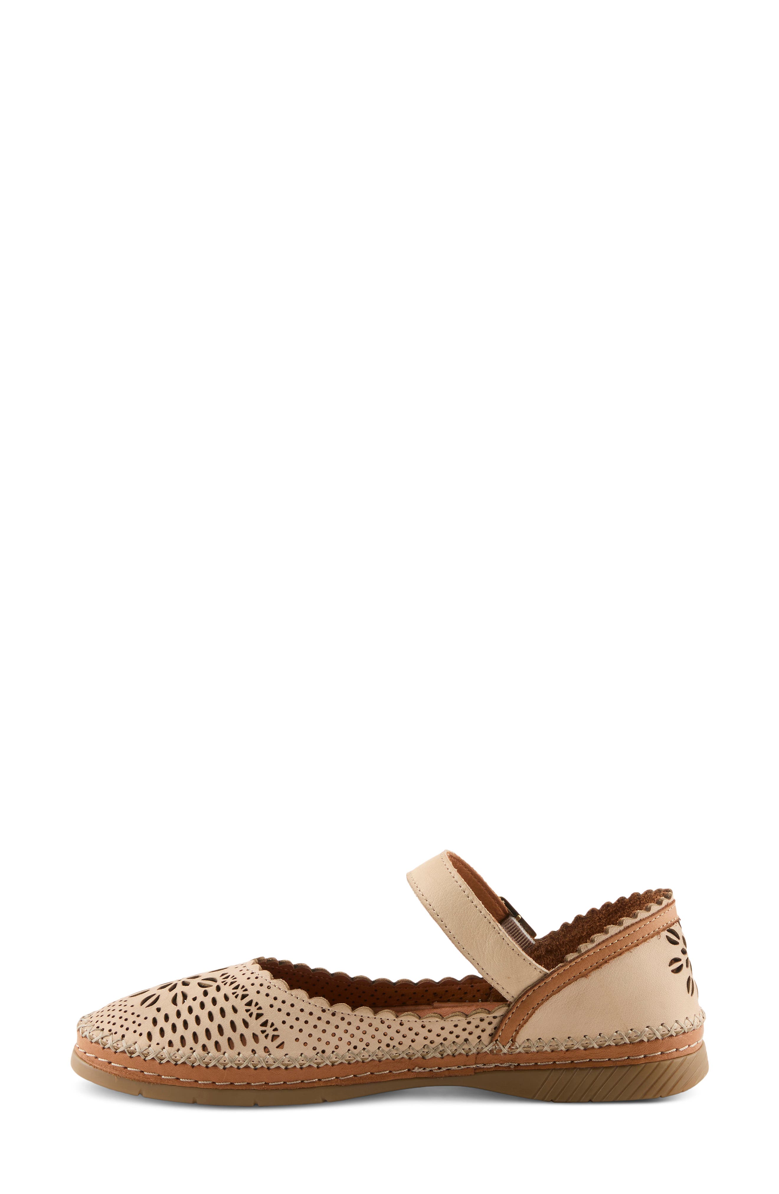 Zabelle Mary Jane Flat, Alternate, color, BEIGE