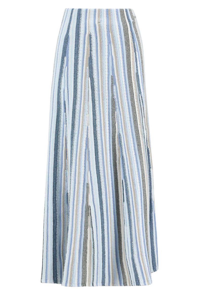 Josie Pointelle Knit Maxi Skirt, Alternate, color, BLUE MULTI