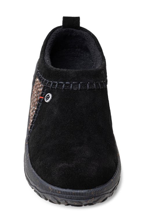 Minnetonka Tamarra Fleece Lined Slipper In Black
