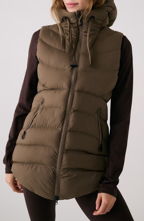 Transition Water Repellent Hooded Quilted Vest