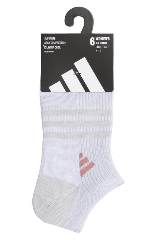 Adidas Originals Adidas Superlite 3.0 6-pack No-show Socks In Multi