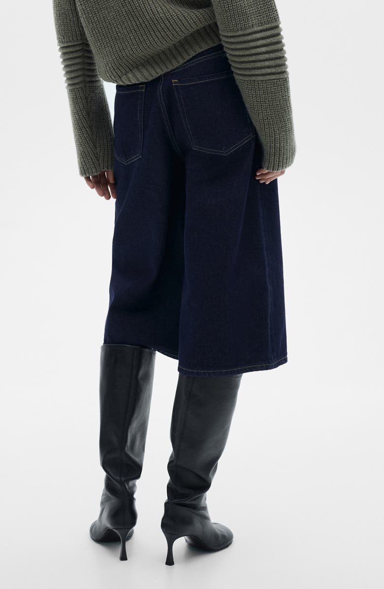 MANGO Relaxed Long Denim Shorts, Alternate, color,