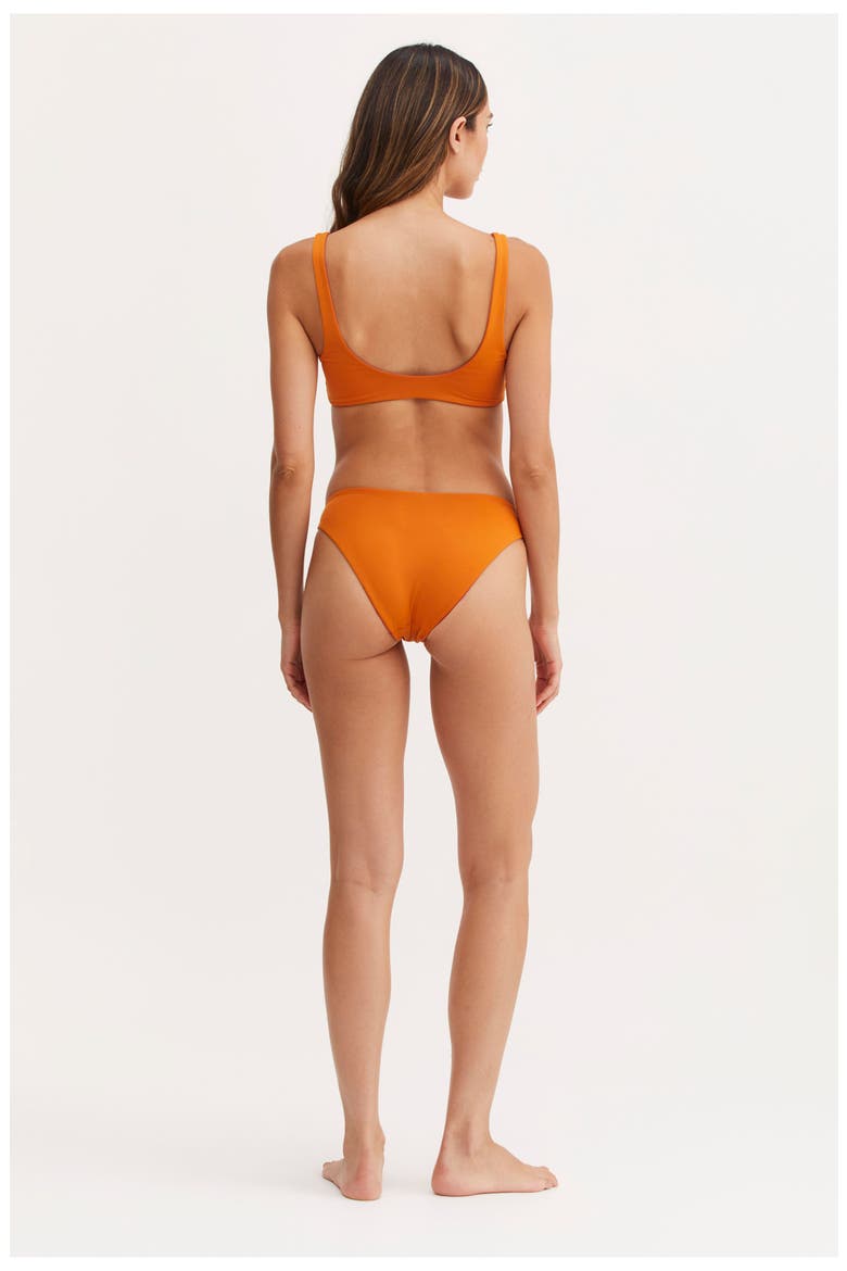 Kaia V-Neck Bra Swim Top, Alternate, color, CLAY/SPI