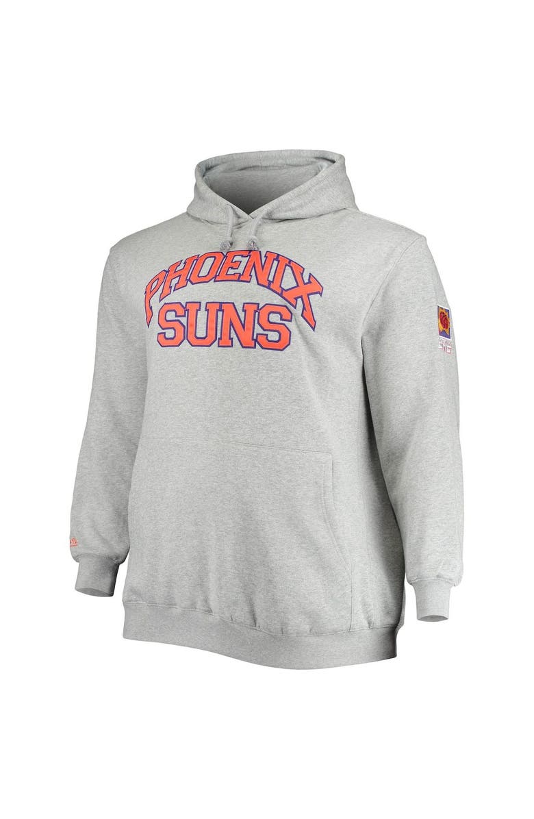 Mitchell & Ness Men's Mitchell & Ness Steve Nash Heathered Gray Phoenix Suns Big & Tall Name & Number Pullover Hoodie, Alternate, color,