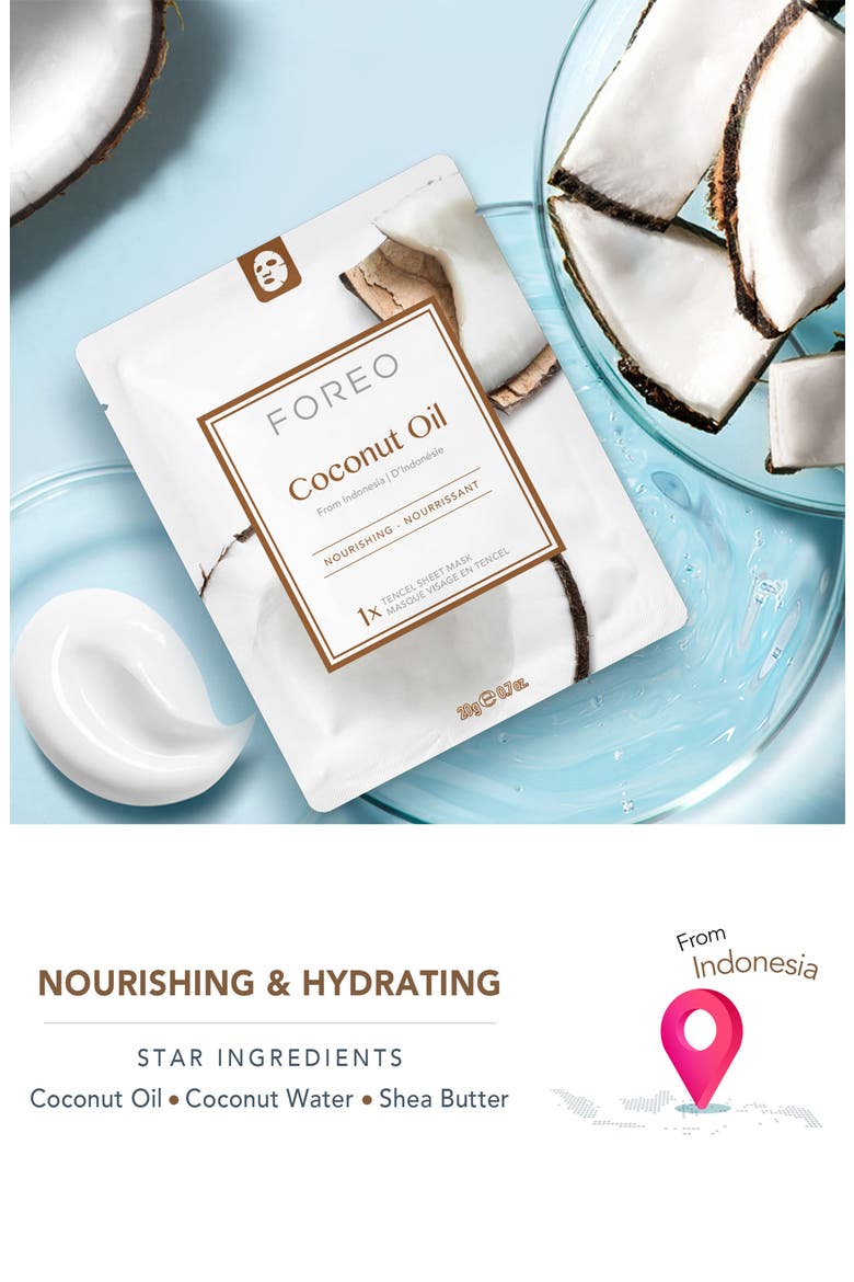 Farm To Face Sheet Mask - Coconut Oil x3, Alternate, color, None
