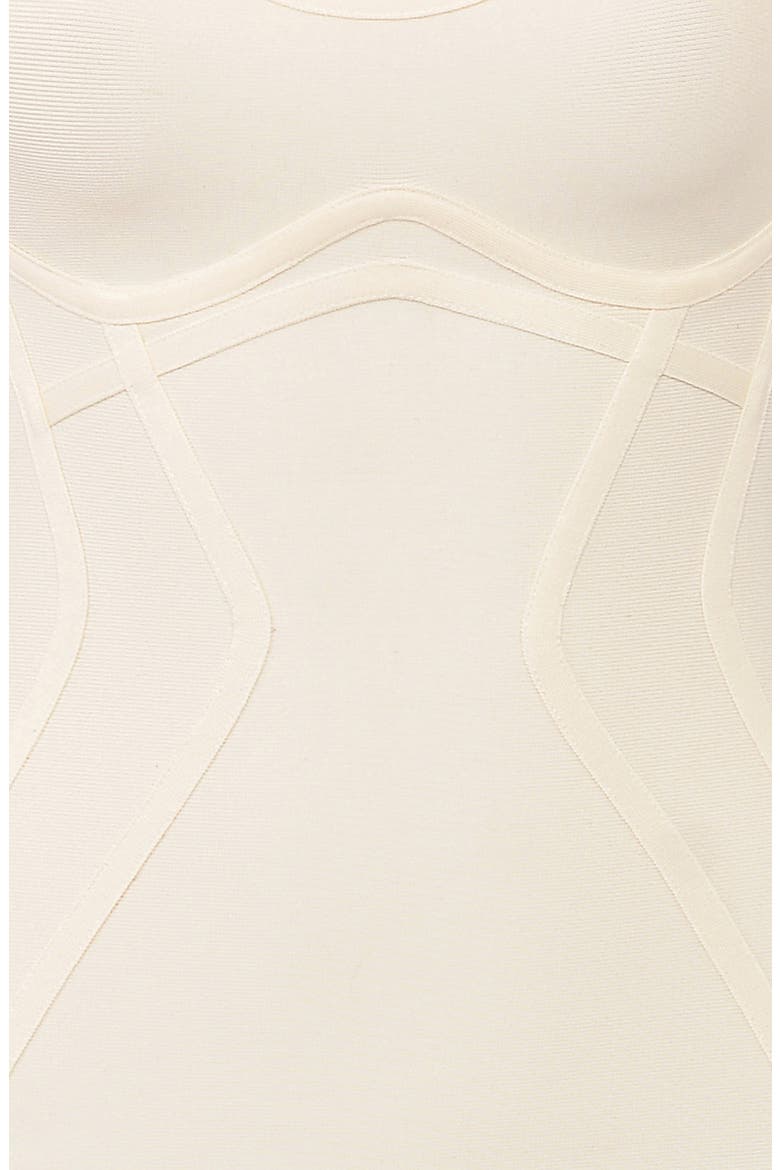The Hourglass Bandage Midi Dress, Alternate, color, VANILLA