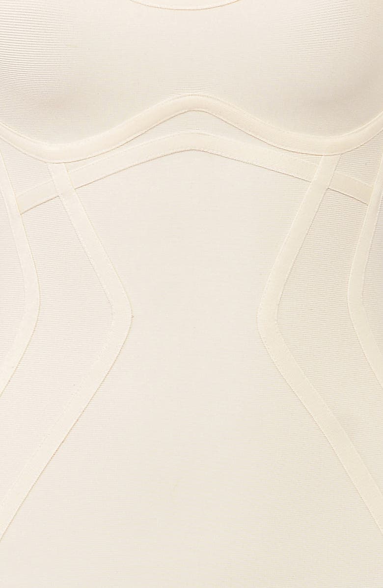 HOUSE OF CB The Hourglass Bandage Midi Dress, Alternate, color, Vanilla