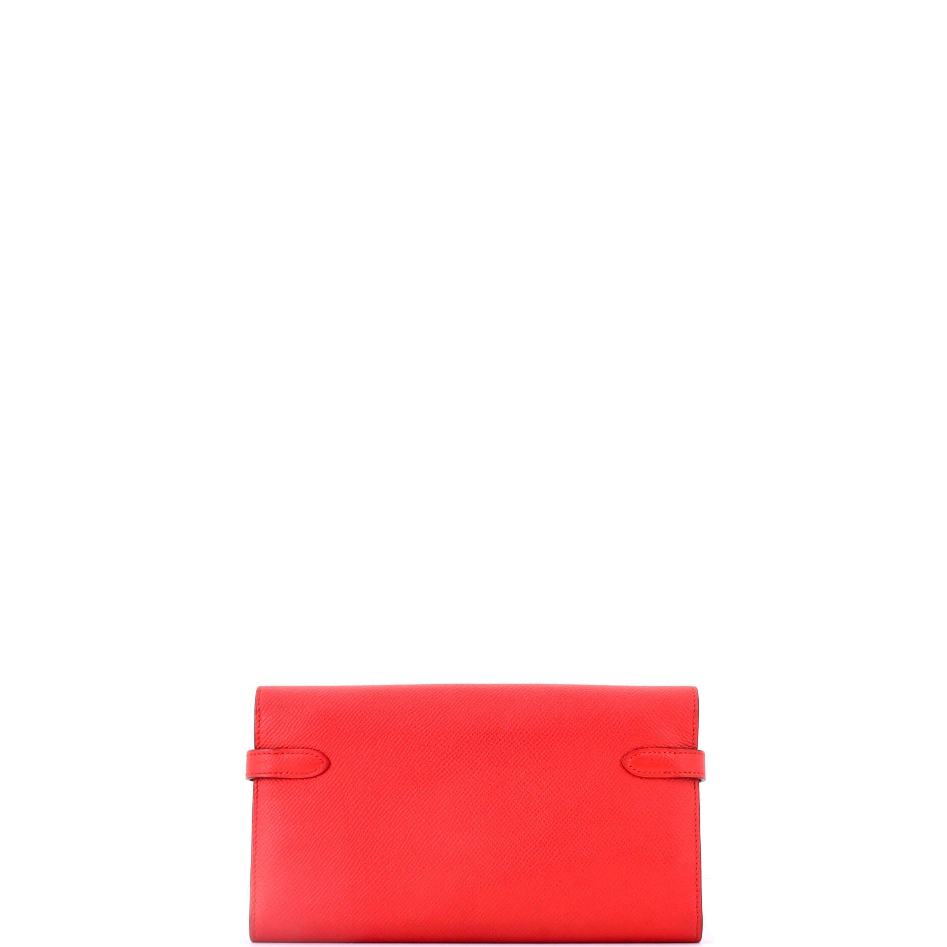 Kelly Wallet Epsom Long, Alternate, color, Red