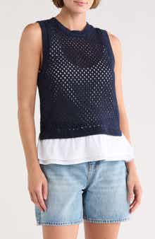 Sanctuary Perfect Mix Cotton Sweater Vest