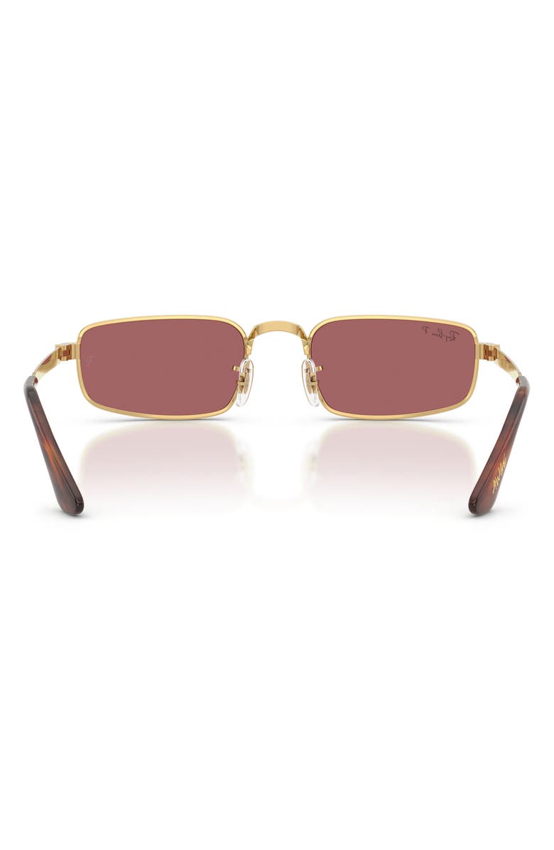 Ray-Ban 54mm x A$AP Rocky Polarized Rectangular Sunglasses, Alternate, color, Arista / Polar Purple