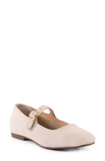 Seychelles Magnolia Mary Jane Flat In Sand