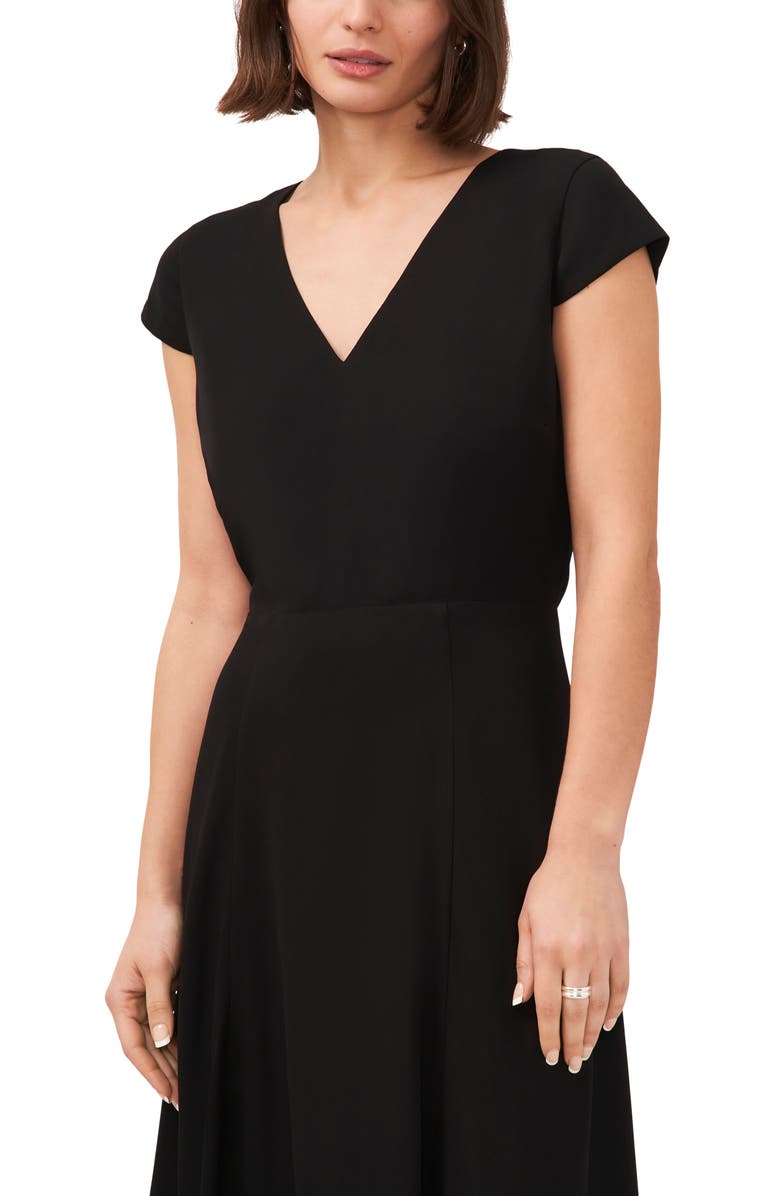 Halogen<sup>®</sup> V-Neck Cutout Midi Dress, Alternate, color, 