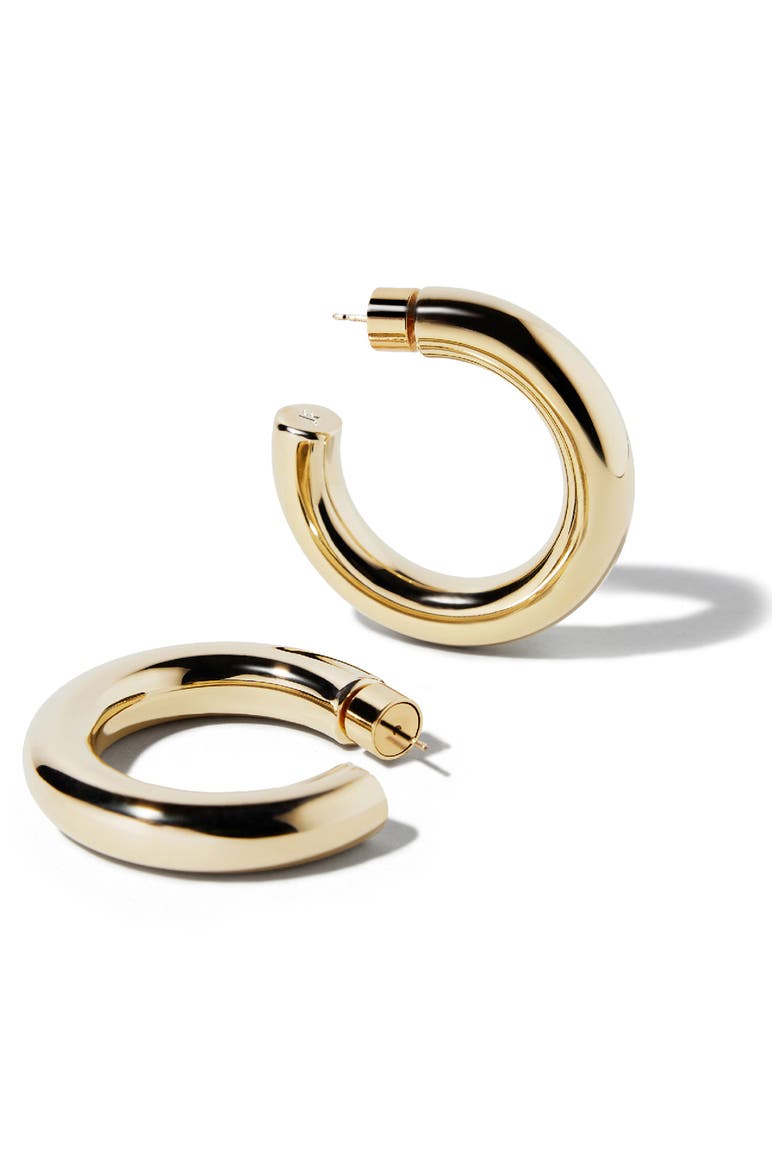 Jamma Mini Hoops, 1-Inch, Alternate, color, GOLD