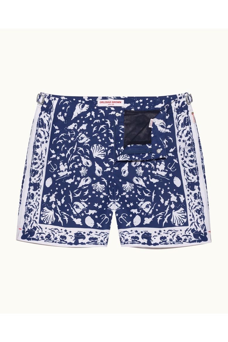 Bulldog Tailored-Fit Swim Shorts, Main, color, River Blue