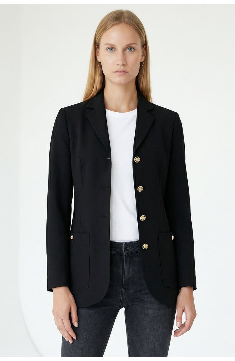 Exquise Jaime Blazer Jacket, Alternate, color, Black