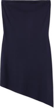 MANGO Strapless Asymmetric Knit Top