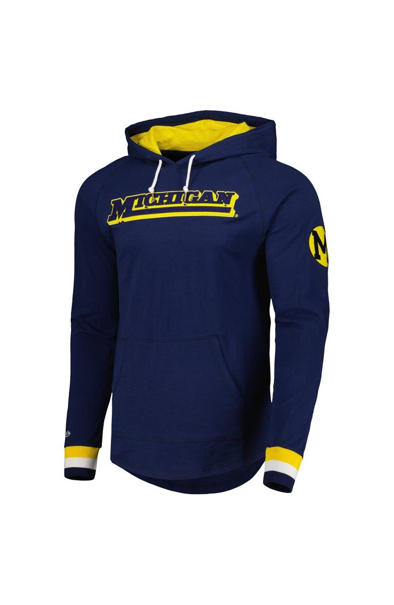 Mitchell & Ness Men's Mitchell & Ness Navy Michigan Wolverines Legendary Raglan Pullover Hoodie, Alternate, color, Navy