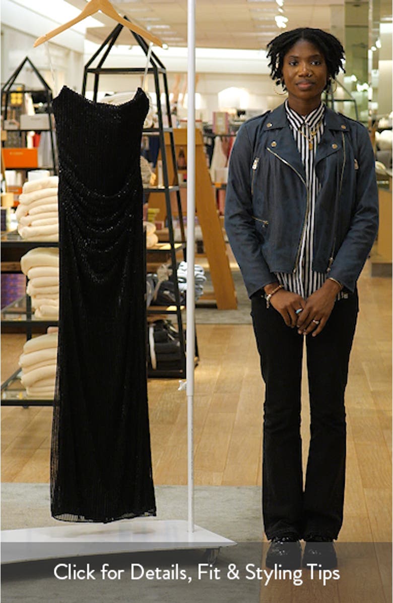 Alicia Hand Beaded Strapless Mermaid Gown, sales video thumbnail