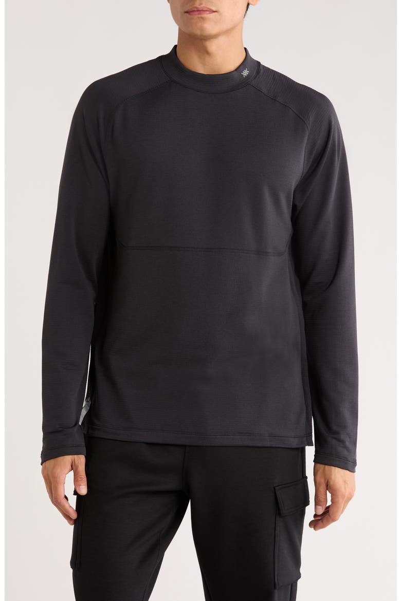 Extra Mile Fleece Pullover, Main, color, BLACK