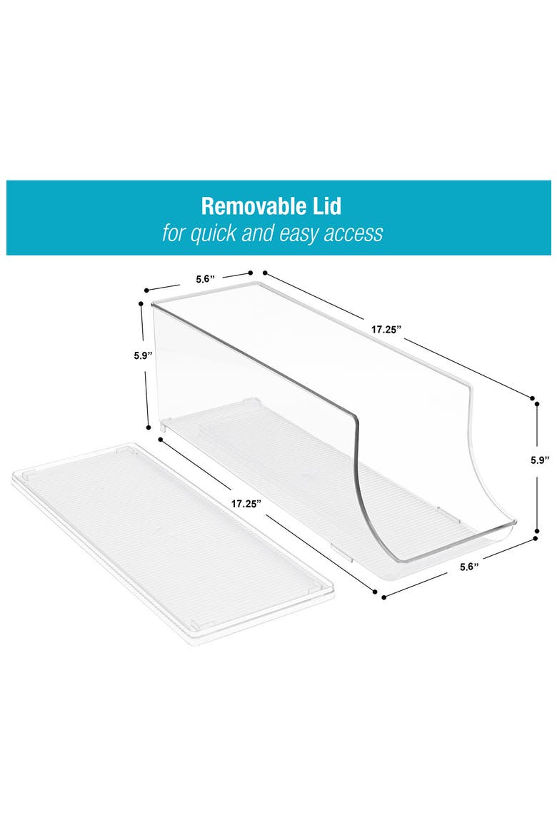 Soda Can Organizer Shelf - Set of 2, Alternate, color, CLEAR