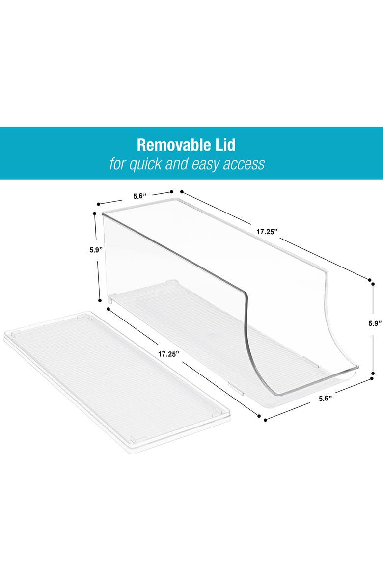 SORBUS Soda Can Organizer Shelf - Set of 2, Alternate, color, Clear