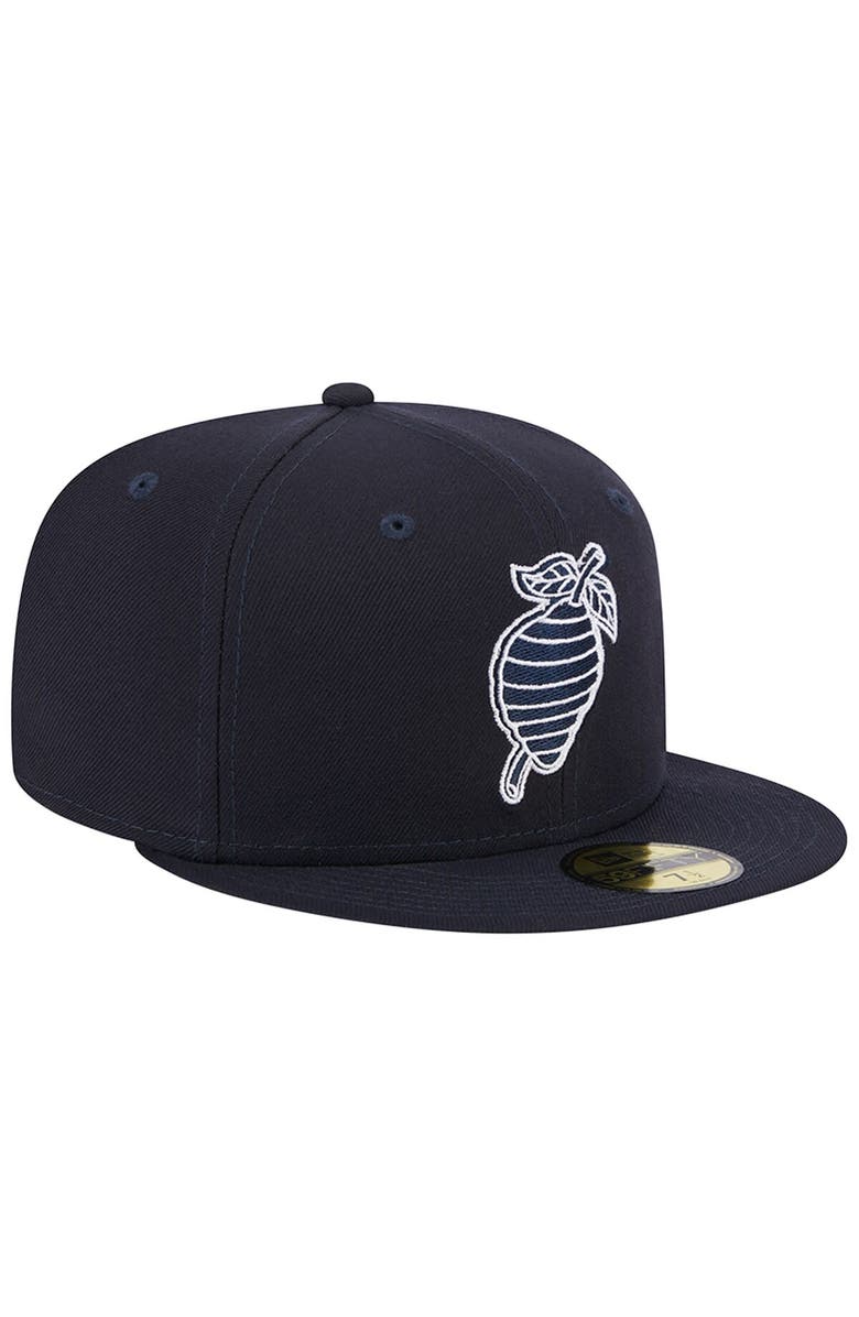 New Era Men's New Era Navy Charlotte Knights Theme Nights Black Hornets 59FIFTY Fitted Hat, Alternate, color, Navy