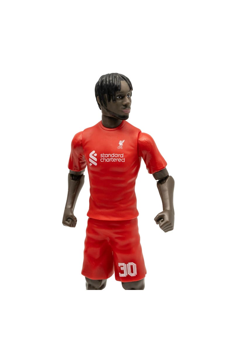 Banbo Toys Sockers Liverpool Jeremie Frimpong 8" Soccer Action Figure, Alternate, color, Red