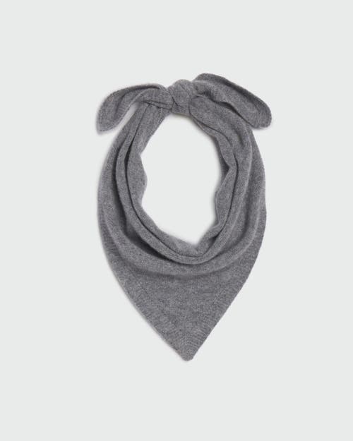 Almina Concept Triangle Neck Scarf In Gray