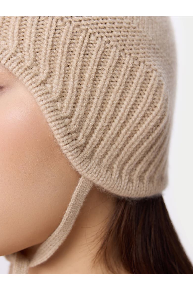 Ultimate Warmth Knit Tie Hat, Alternate, color, beige