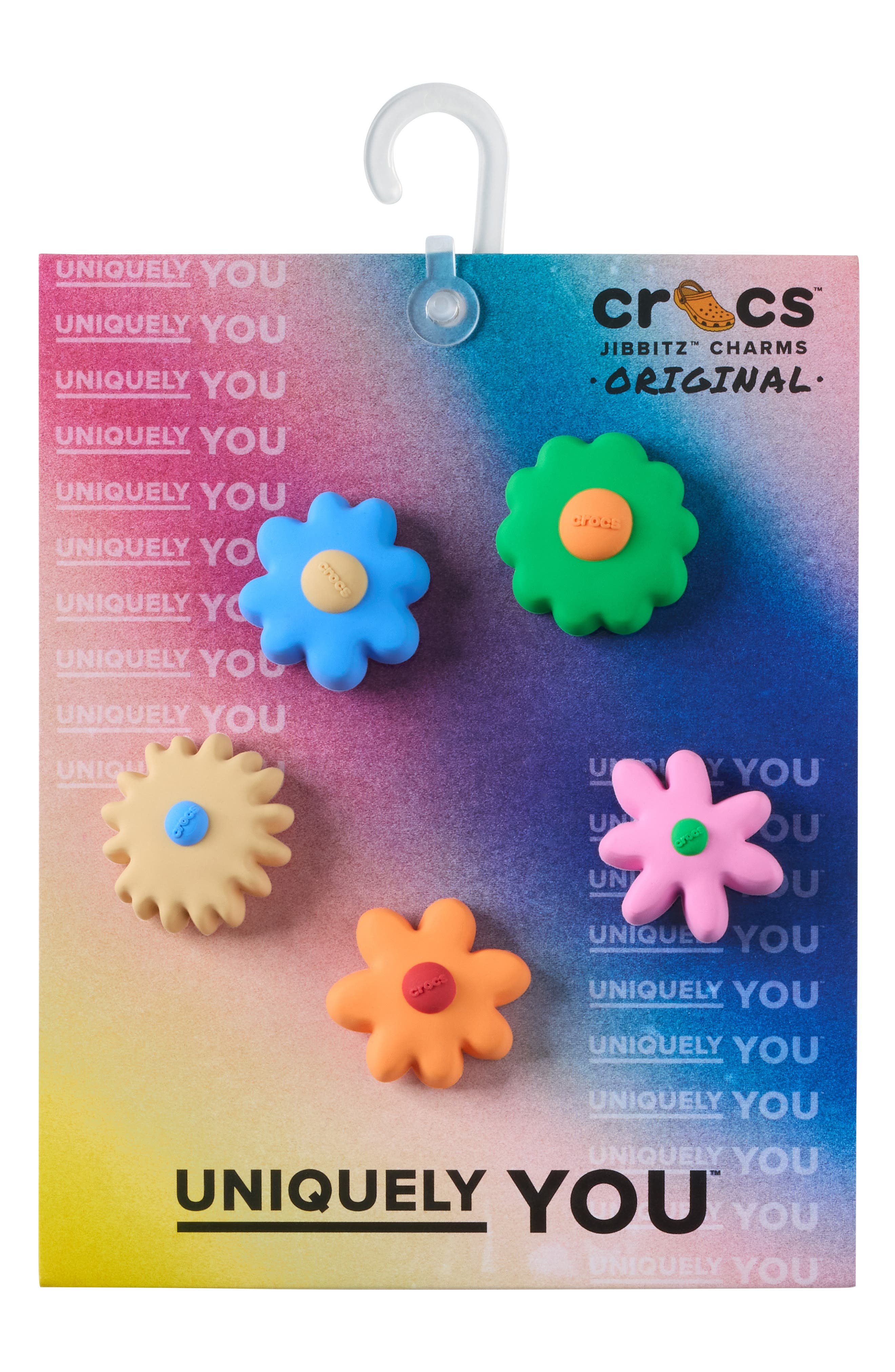 Assorted 5-Pack Groovy Garden Jibbitz™ Shoe Charms, Alternate, color, WHITE