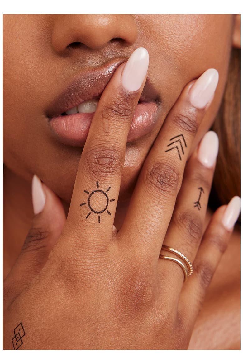 Finger Tats Pack Temporary Tattoos, Alternate, color, NO COLOR