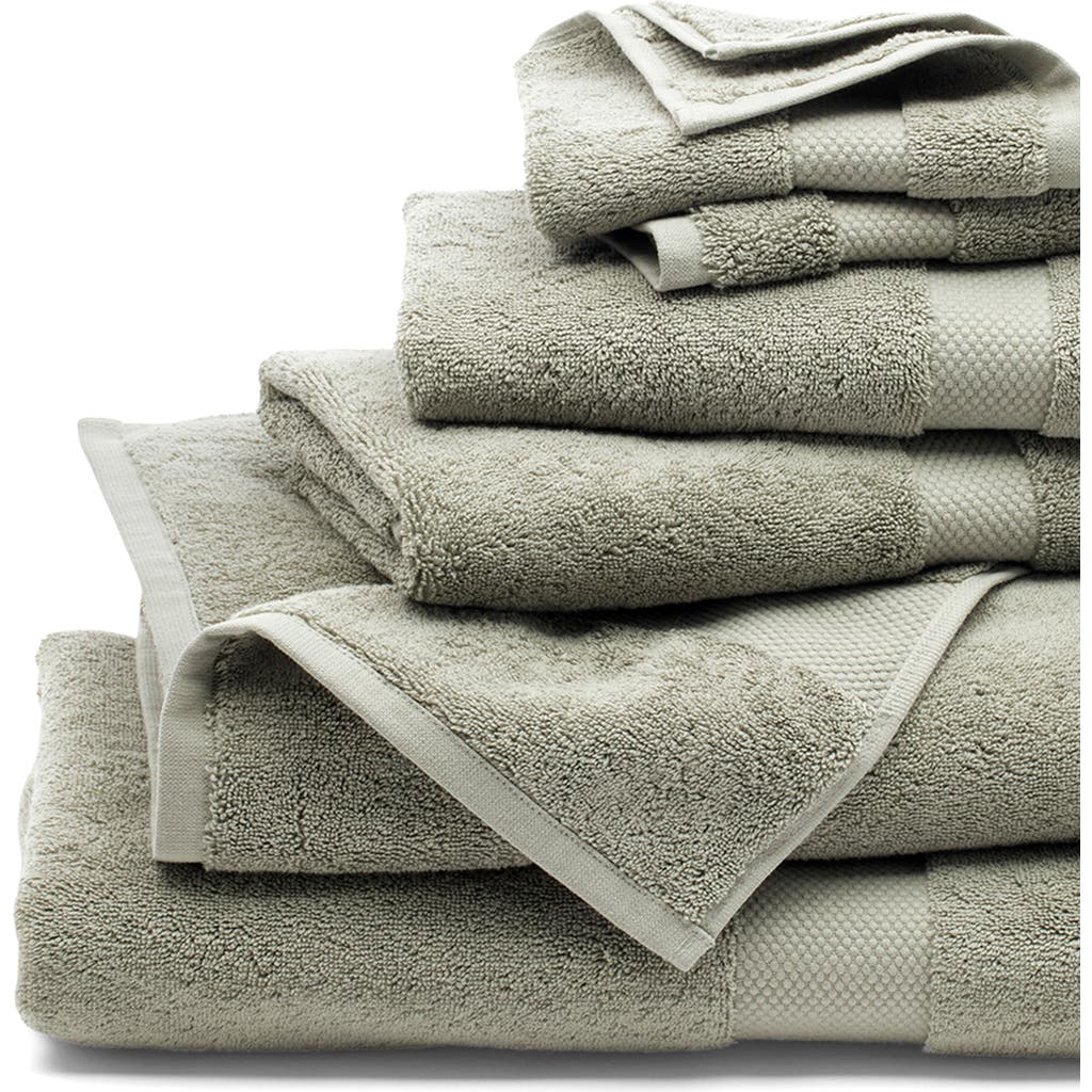 Boll & Branch Plush 6-piece Organic Cotton Bath Towel Set In Sageleaf