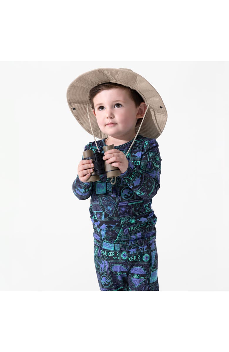 Bellabu Bear Kids' Jurassic Park Tracker Set of 2 Piece Pajamas, Alternate, color, Jurassic Park: Tracker