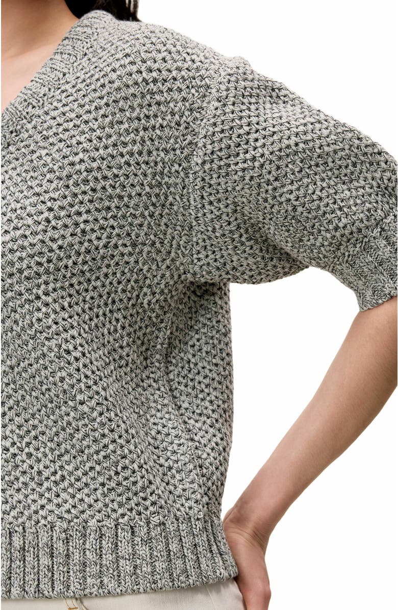 Rebecca Taylor Thea Knit Sweater, Alternate, color, Black Multi