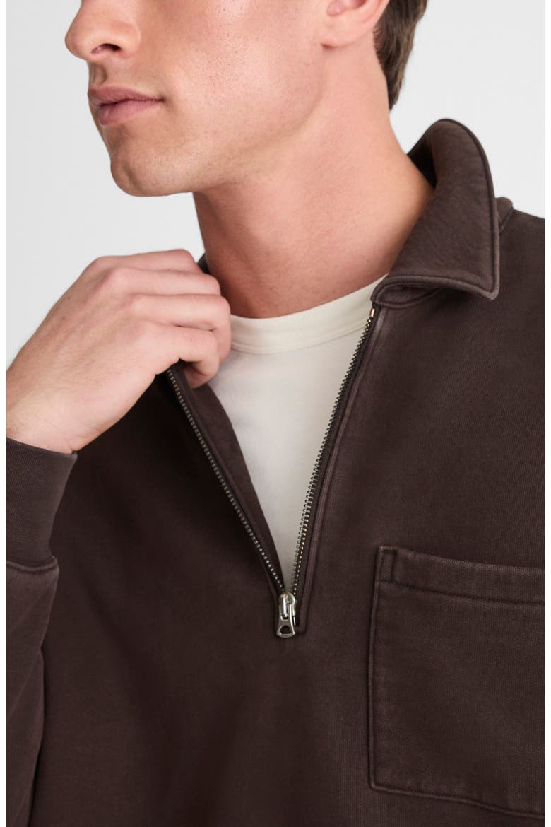 The McCarren Midweight Quarter Zip Sweatshirt, Alternate, color, MOLASSES
