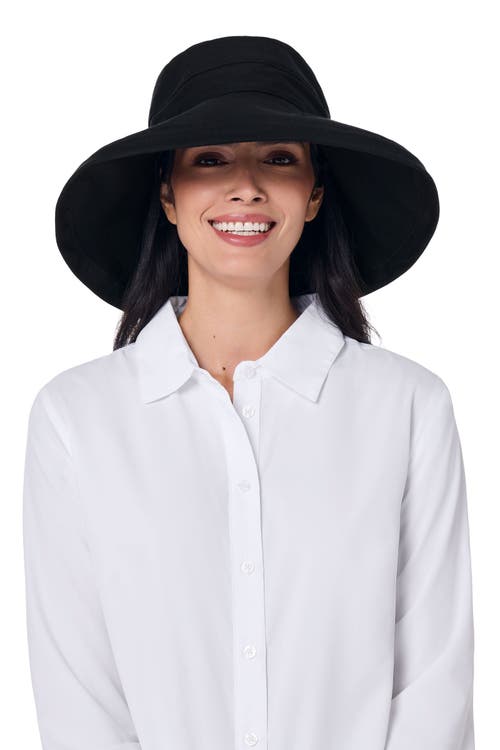 Coolibar Sydney Kettle Brim Hat, Upf 50+ Sun Protection In Black