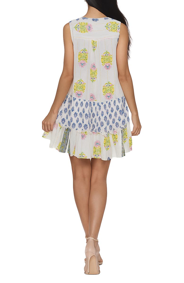 RANEES Tiered Dress, Alternate, color, White