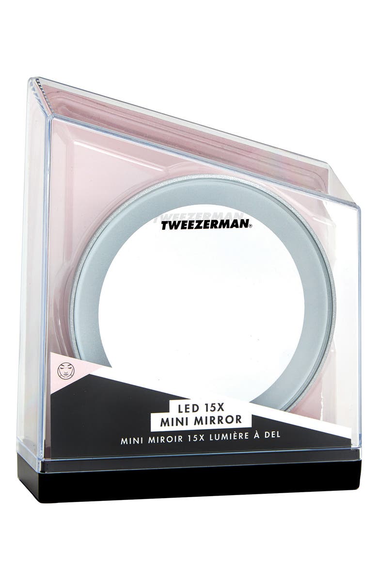 TWEEZERMAN Mini LED 15x Lighted Mirror, Alternate, color, 